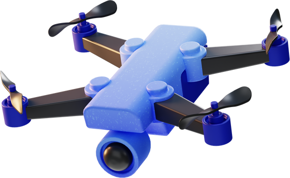 Drone Device Electronic icon 3d illustration